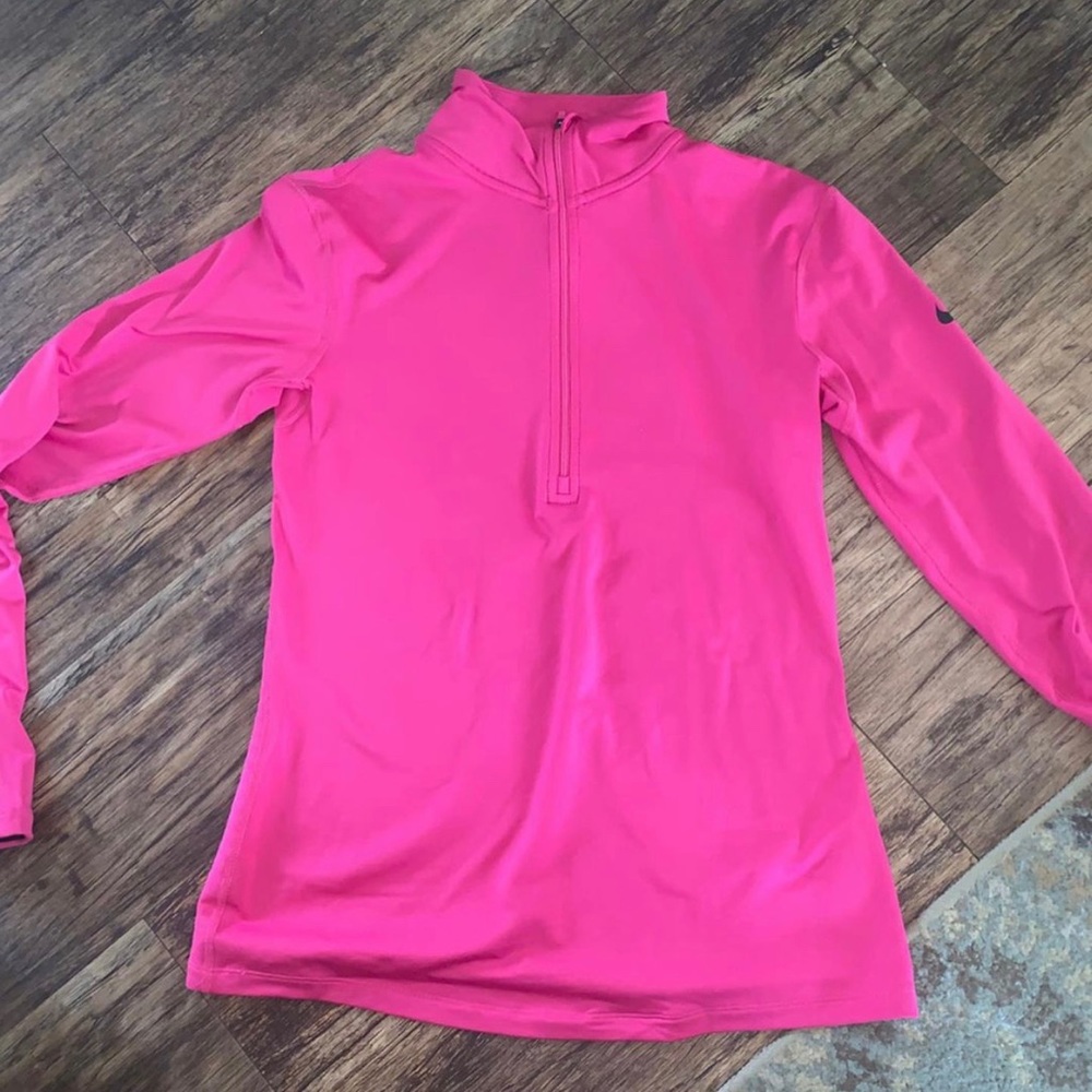pink nike quarter zip